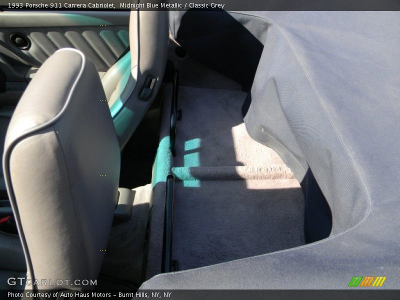 Midnight Blue Metallic / Classic Grey 1993 Porsche 911 Carrera Cabriolet