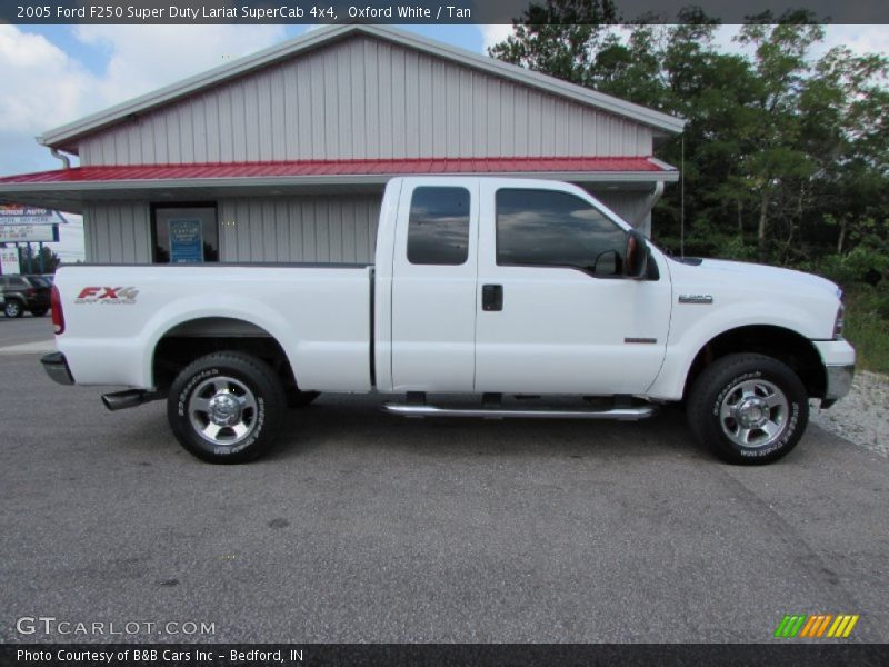 Oxford White / Tan 2005 Ford F250 Super Duty Lariat SuperCab 4x4