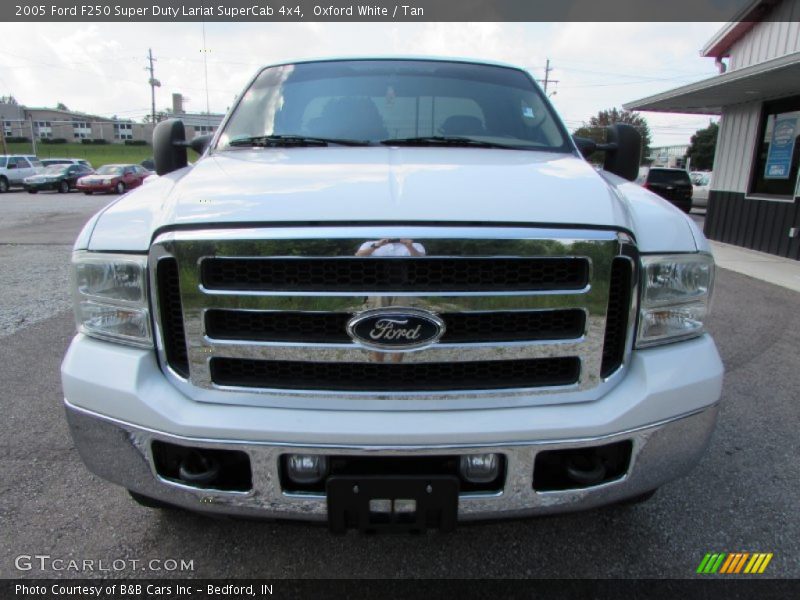 Oxford White / Tan 2005 Ford F250 Super Duty Lariat SuperCab 4x4