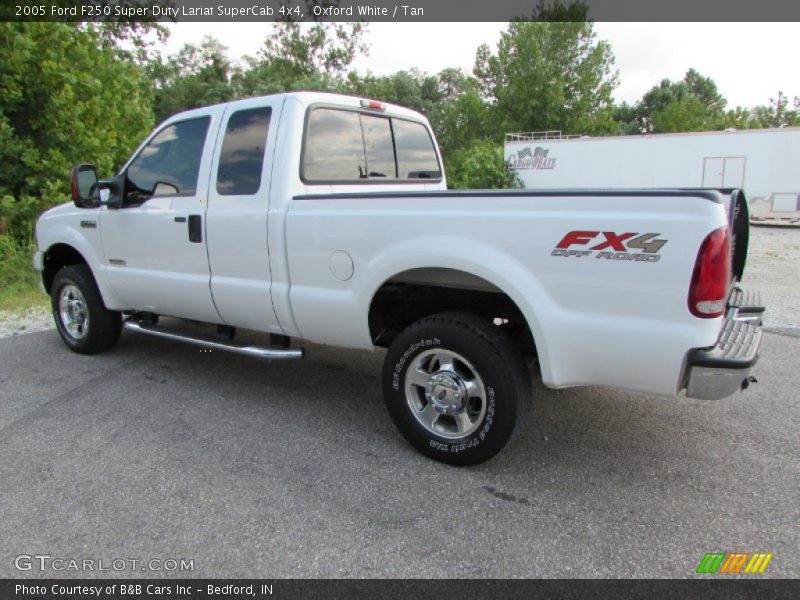 Oxford White / Tan 2005 Ford F250 Super Duty Lariat SuperCab 4x4
