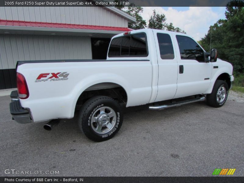 Oxford White / Tan 2005 Ford F250 Super Duty Lariat SuperCab 4x4
