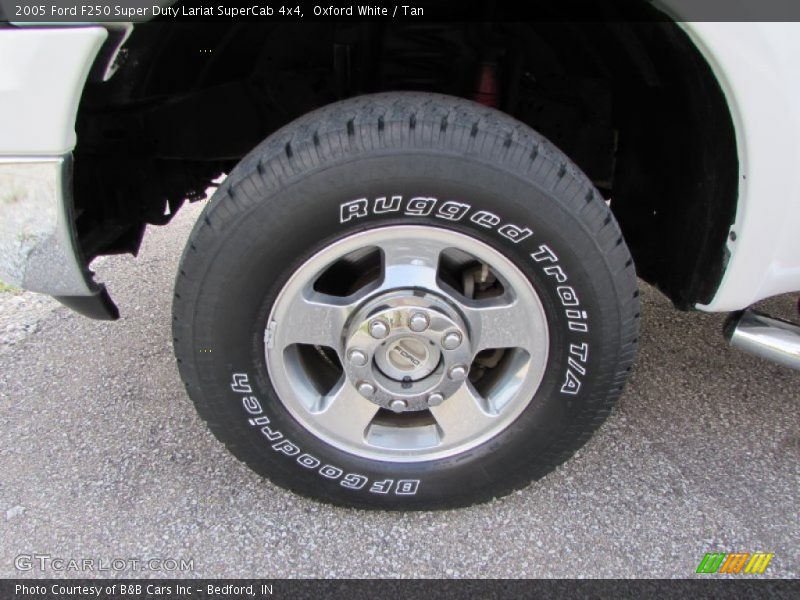 Oxford White / Tan 2005 Ford F250 Super Duty Lariat SuperCab 4x4