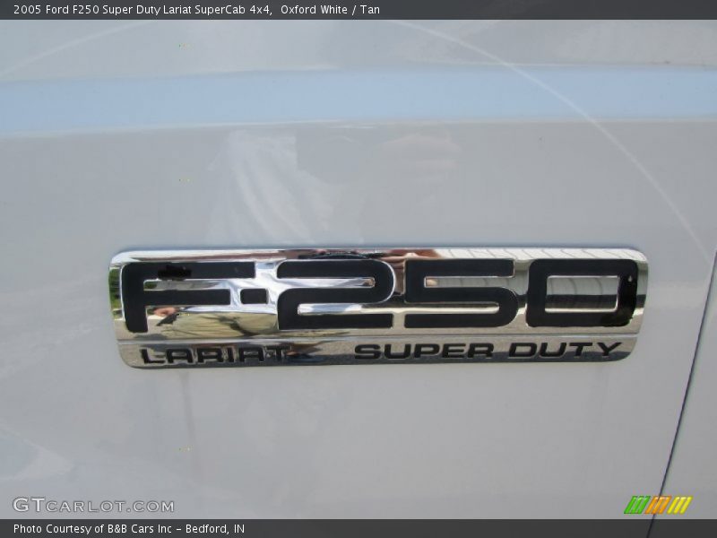 Oxford White / Tan 2005 Ford F250 Super Duty Lariat SuperCab 4x4