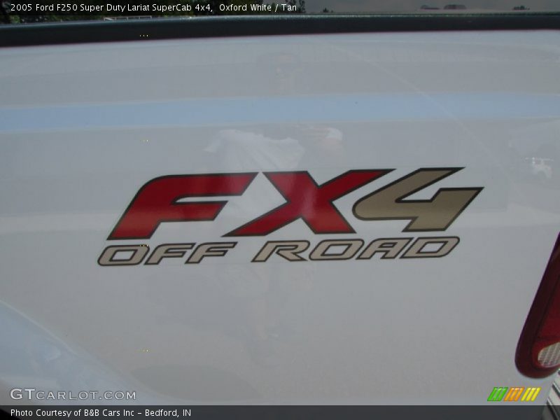 Oxford White / Tan 2005 Ford F250 Super Duty Lariat SuperCab 4x4