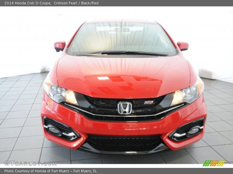 Crimson Pearl / Black/Red 2014 Honda Civic Si Coupe