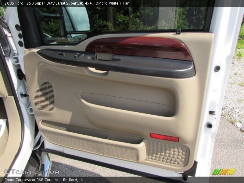 Oxford White / Tan 2005 Ford F250 Super Duty Lariat SuperCab 4x4