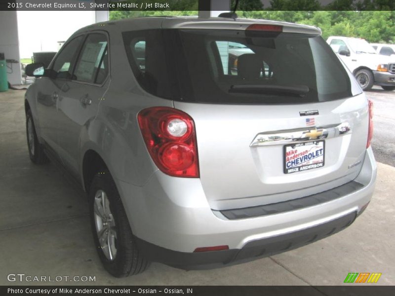 Silver Ice Metallic / Jet Black 2015 Chevrolet Equinox LS