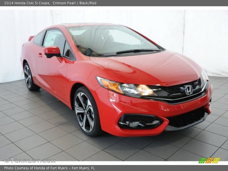 Crimson Pearl / Black/Red 2014 Honda Civic Si Coupe