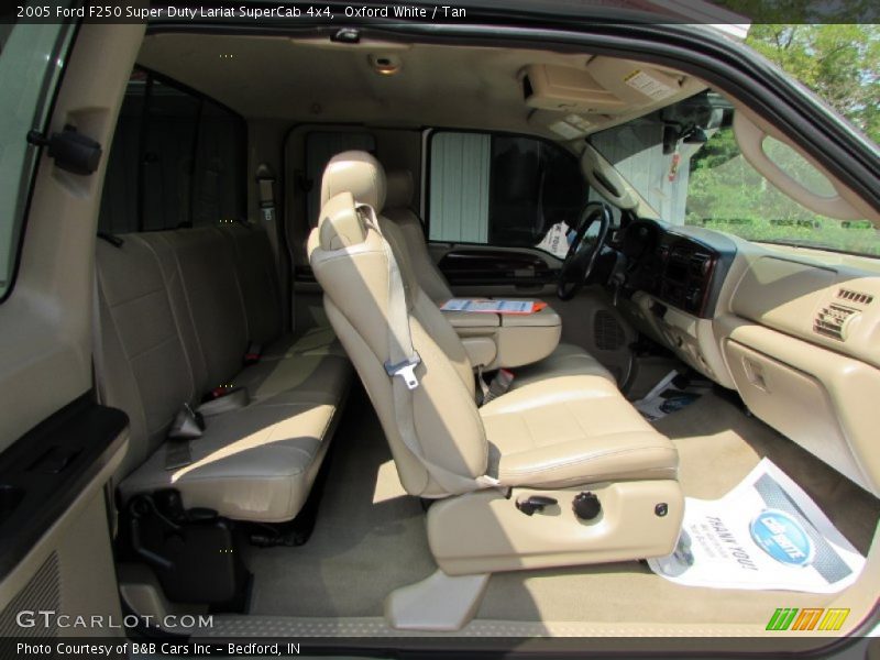 Oxford White / Tan 2005 Ford F250 Super Duty Lariat SuperCab 4x4