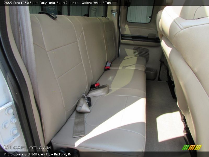 Oxford White / Tan 2005 Ford F250 Super Duty Lariat SuperCab 4x4