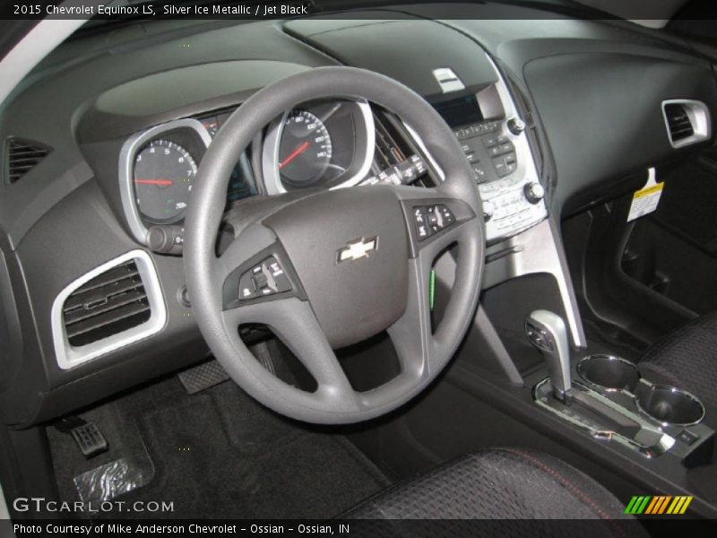 Silver Ice Metallic / Jet Black 2015 Chevrolet Equinox LS