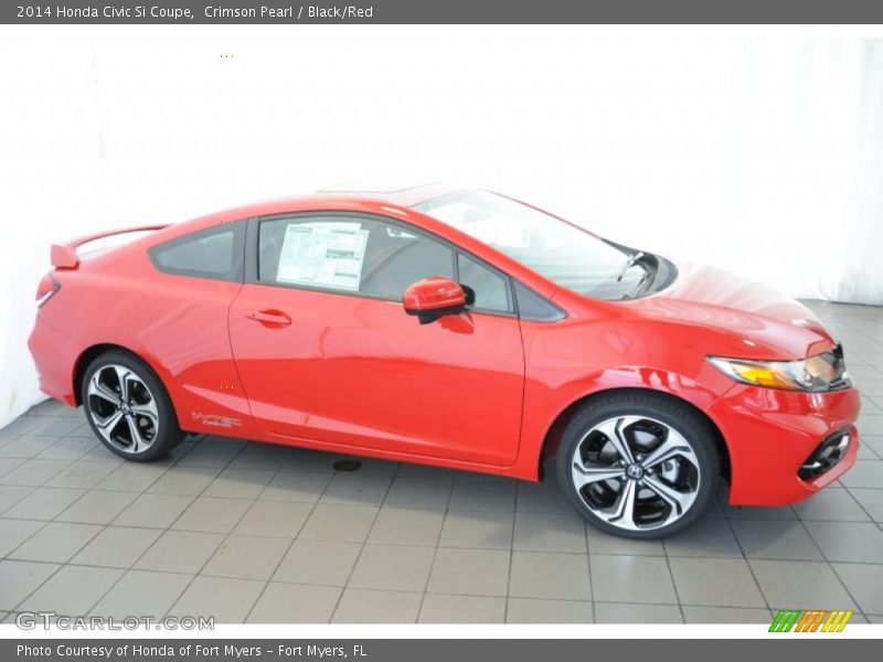 Crimson Pearl / Black/Red 2014 Honda Civic Si Coupe