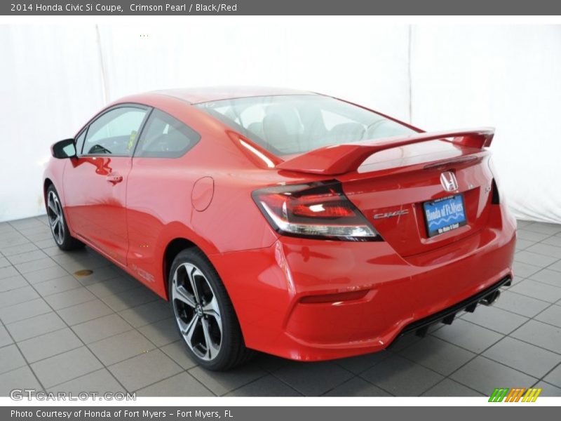 Crimson Pearl / Black/Red 2014 Honda Civic Si Coupe