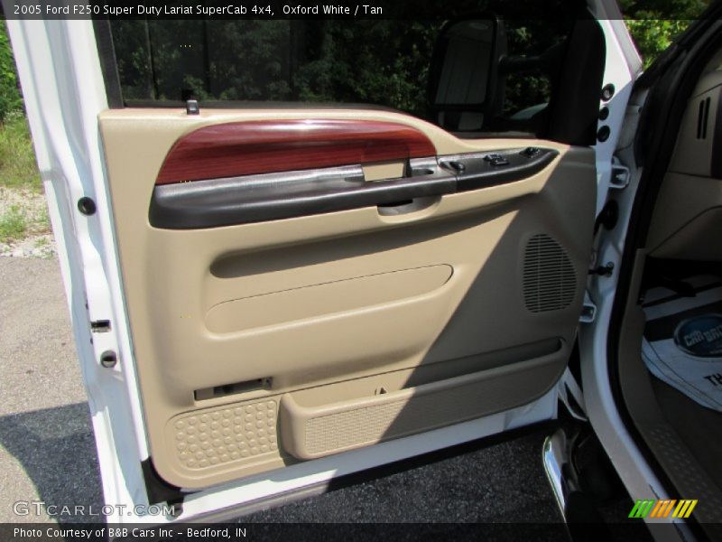 Oxford White / Tan 2005 Ford F250 Super Duty Lariat SuperCab 4x4