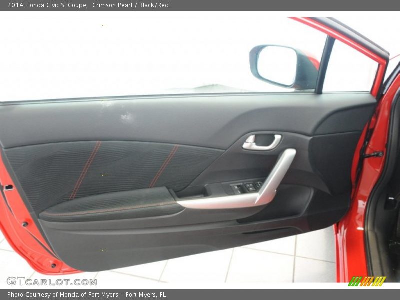 Crimson Pearl / Black/Red 2014 Honda Civic Si Coupe