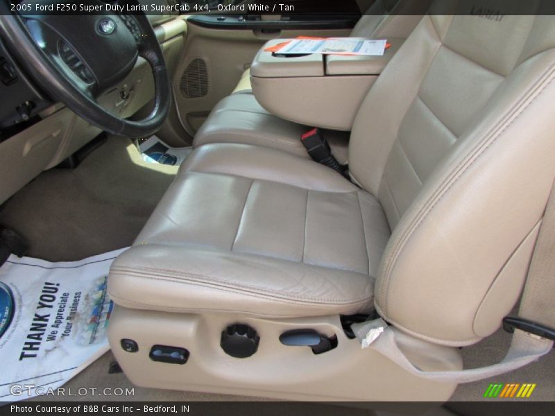 Oxford White / Tan 2005 Ford F250 Super Duty Lariat SuperCab 4x4