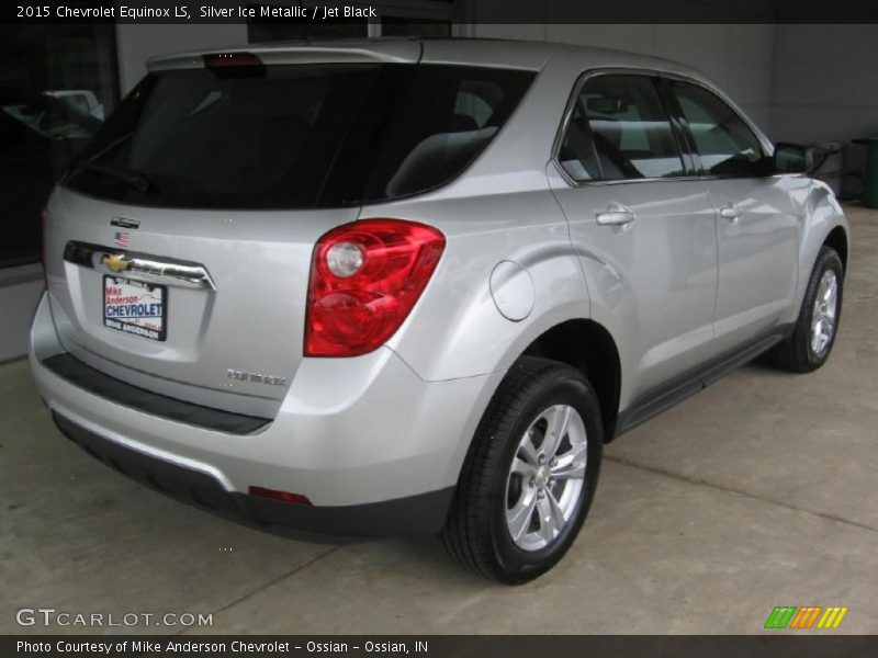 Silver Ice Metallic / Jet Black 2015 Chevrolet Equinox LS