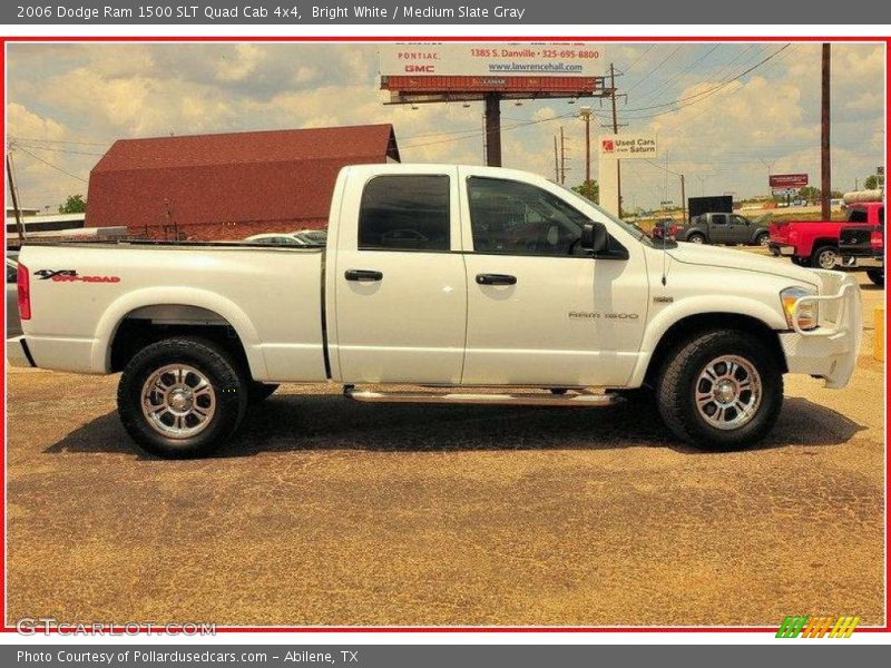 Bright White / Medium Slate Gray 2006 Dodge Ram 1500 SLT Quad Cab 4x4