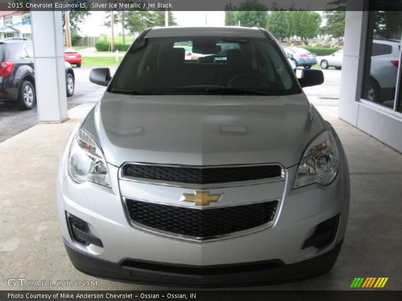 Silver Ice Metallic / Jet Black 2015 Chevrolet Equinox LS