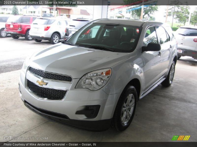 Silver Ice Metallic / Jet Black 2015 Chevrolet Equinox LS