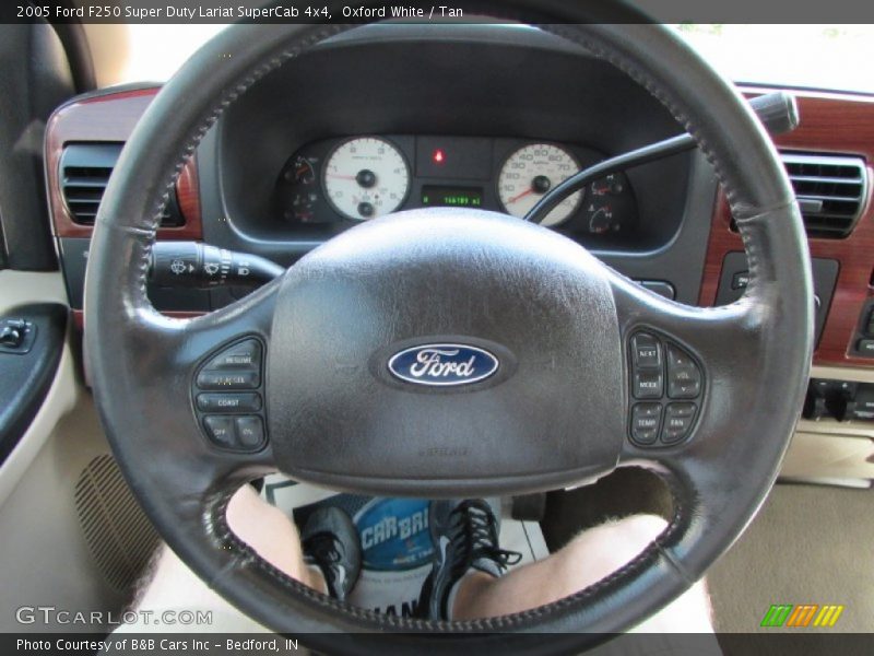 Oxford White / Tan 2005 Ford F250 Super Duty Lariat SuperCab 4x4