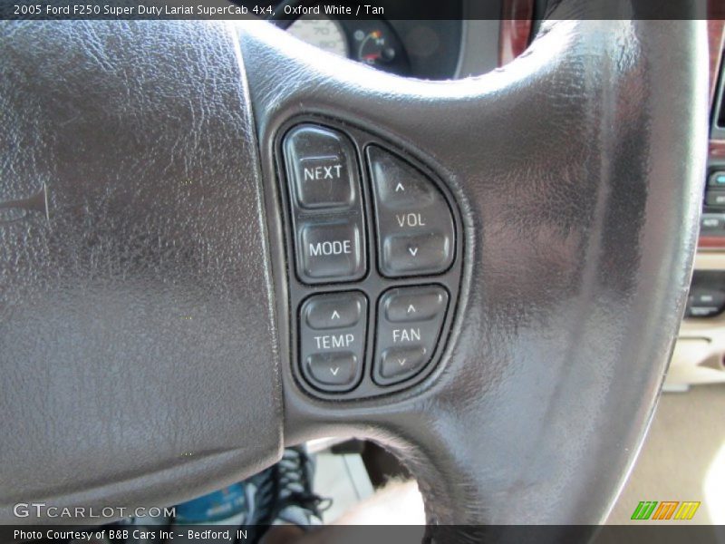 Oxford White / Tan 2005 Ford F250 Super Duty Lariat SuperCab 4x4