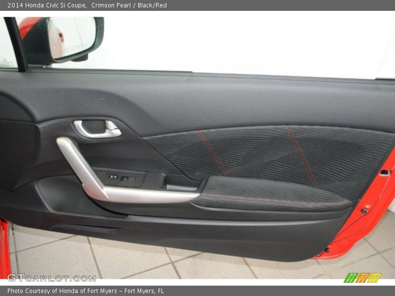 Crimson Pearl / Black/Red 2014 Honda Civic Si Coupe