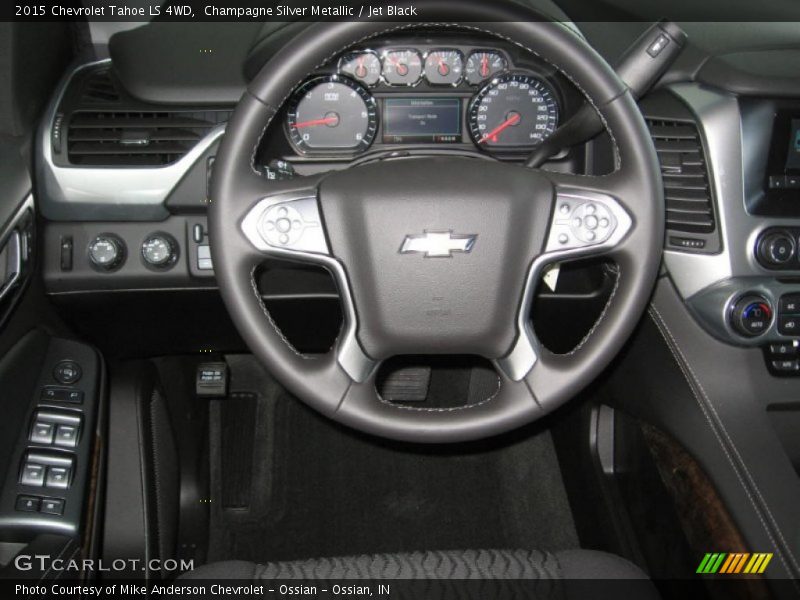 Champagne Silver Metallic / Jet Black 2015 Chevrolet Tahoe LS 4WD