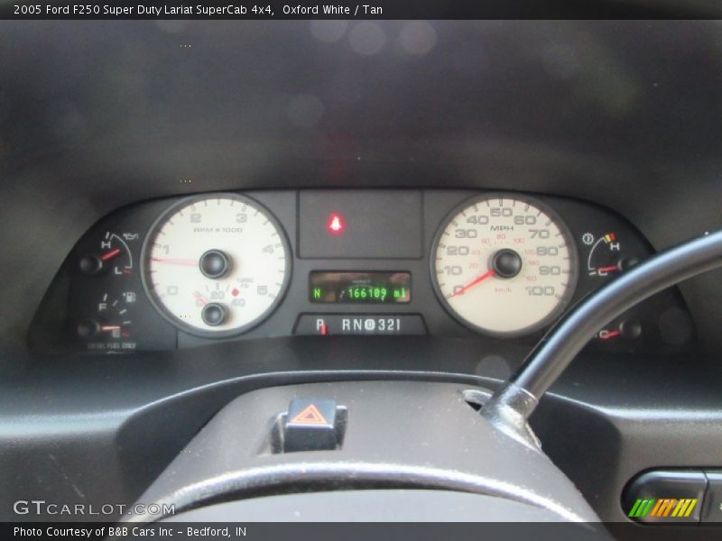 Oxford White / Tan 2005 Ford F250 Super Duty Lariat SuperCab 4x4