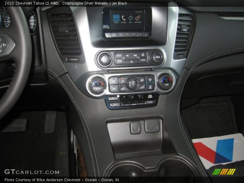 Champagne Silver Metallic / Jet Black 2015 Chevrolet Tahoe LS 4WD