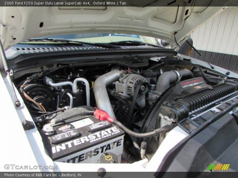Oxford White / Tan 2005 Ford F250 Super Duty Lariat SuperCab 4x4