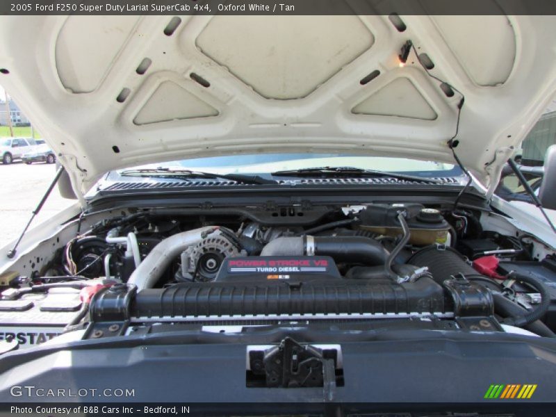Oxford White / Tan 2005 Ford F250 Super Duty Lariat SuperCab 4x4