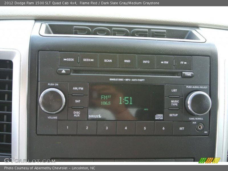 Flame Red / Dark Slate Gray/Medium Graystone 2012 Dodge Ram 1500 SLT Quad Cab 4x4