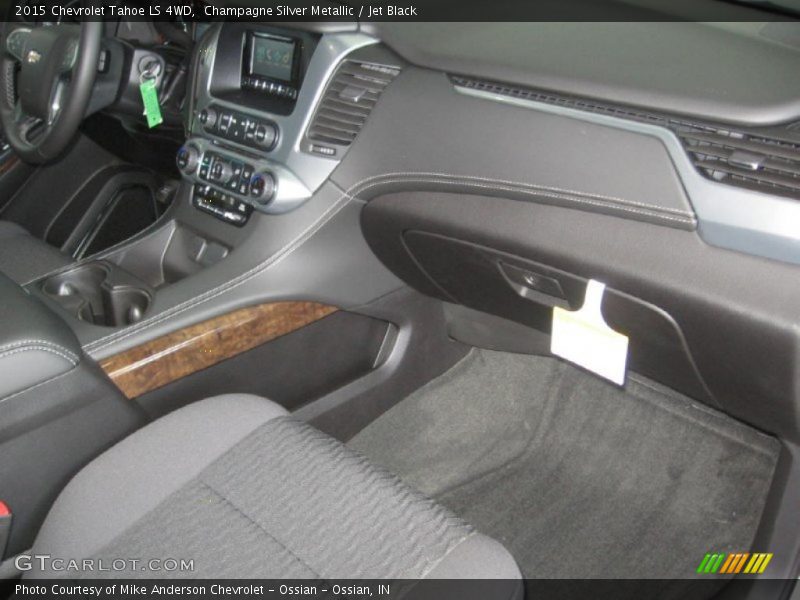 Champagne Silver Metallic / Jet Black 2015 Chevrolet Tahoe LS 4WD