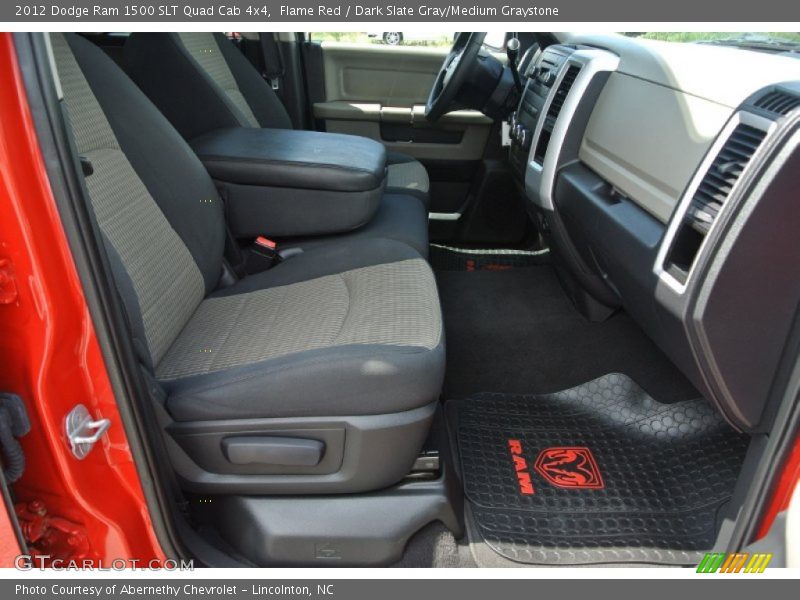 Flame Red / Dark Slate Gray/Medium Graystone 2012 Dodge Ram 1500 SLT Quad Cab 4x4