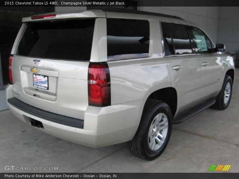 Champagne Silver Metallic / Jet Black 2015 Chevrolet Tahoe LS 4WD
