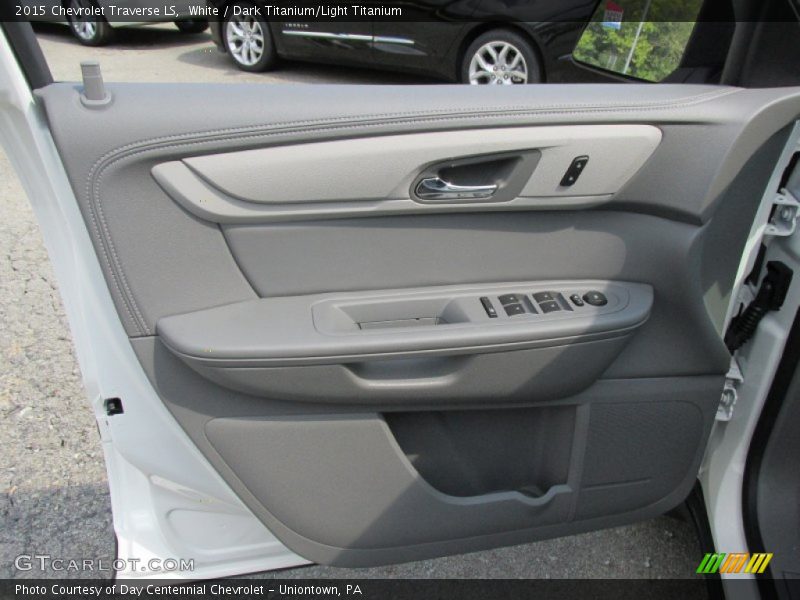 White / Dark Titanium/Light Titanium 2015 Chevrolet Traverse LS