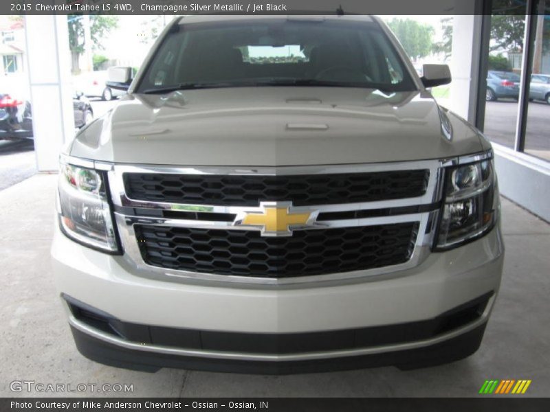 Champagne Silver Metallic / Jet Black 2015 Chevrolet Tahoe LS 4WD