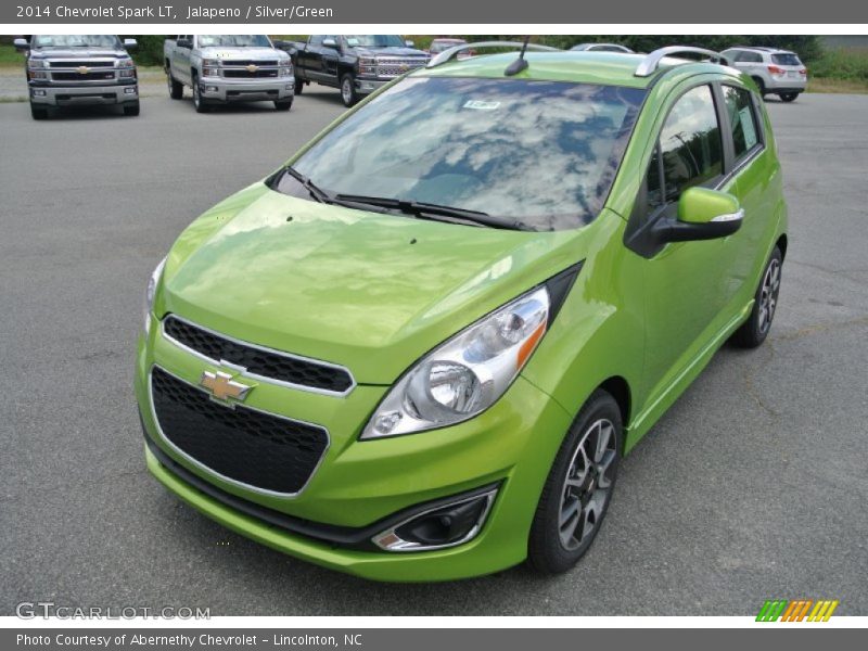 Jalapeno / Silver/Green 2014 Chevrolet Spark LT