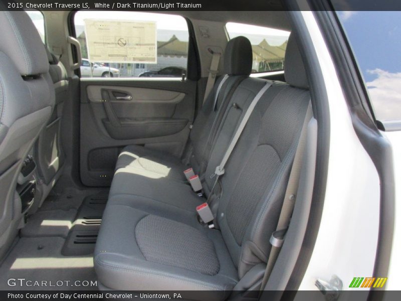 White / Dark Titanium/Light Titanium 2015 Chevrolet Traverse LS