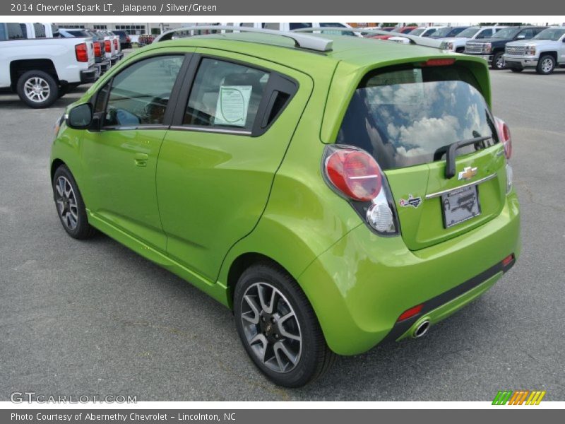 Jalapeno / Silver/Green 2014 Chevrolet Spark LT