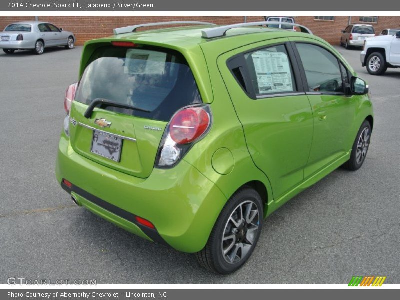 Jalapeno / Silver/Green 2014 Chevrolet Spark LT