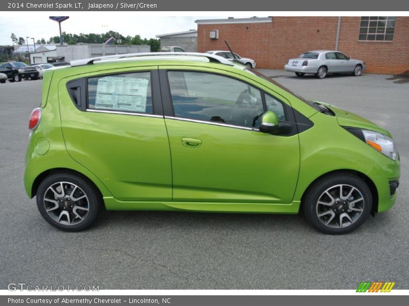 Jalapeno / Silver/Green 2014 Chevrolet Spark LT