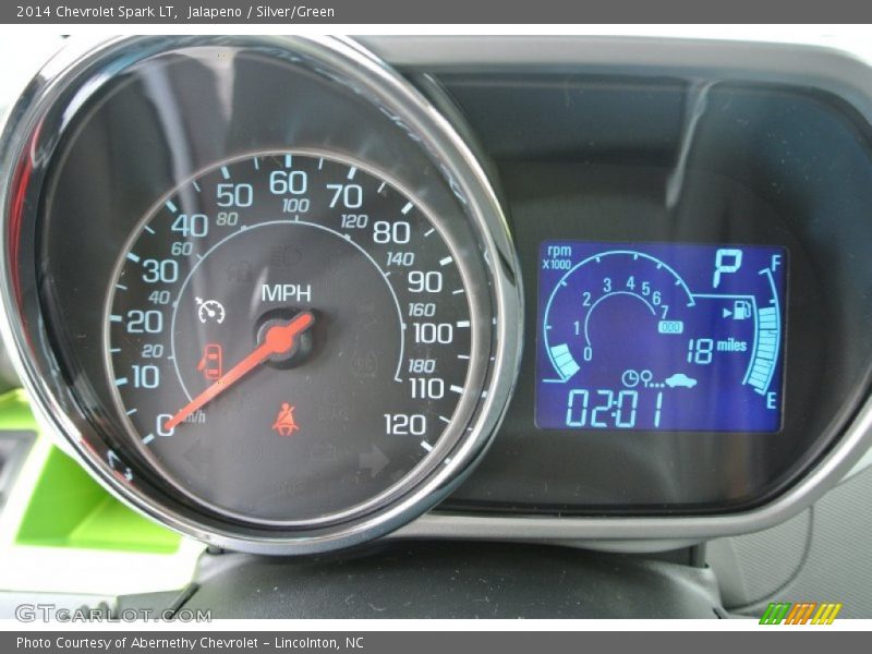 Jalapeno / Silver/Green 2014 Chevrolet Spark LT