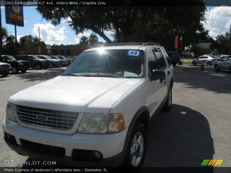 Oxford White / Graphite Grey 2003 Ford Explorer XLT 4x4