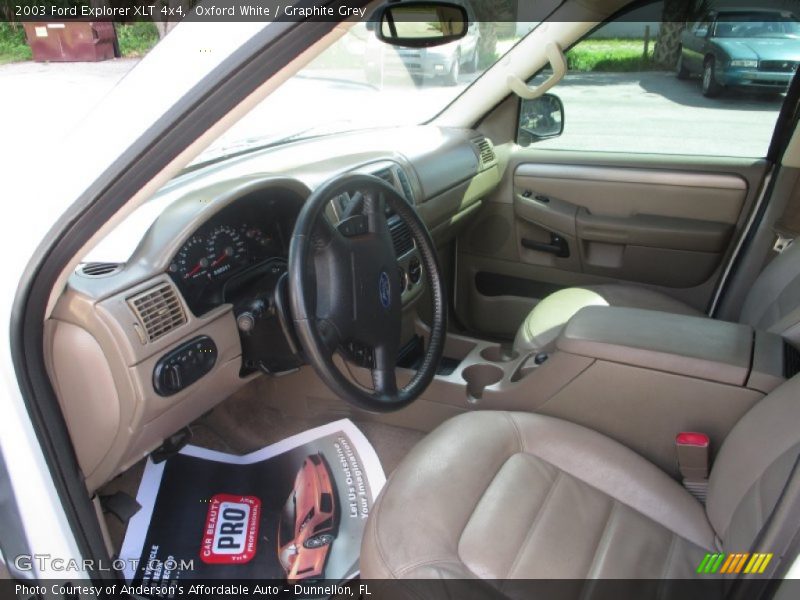 Oxford White / Graphite Grey 2003 Ford Explorer XLT 4x4