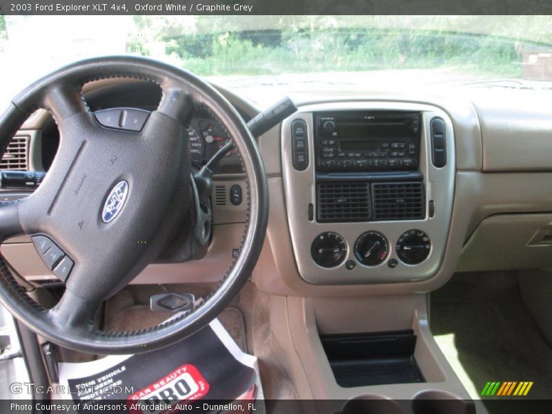 Oxford White / Graphite Grey 2003 Ford Explorer XLT 4x4