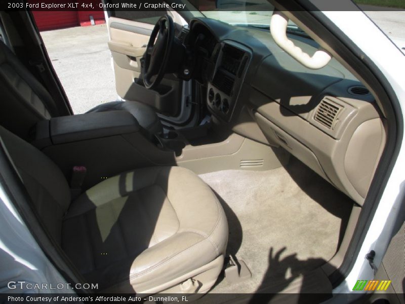 Oxford White / Graphite Grey 2003 Ford Explorer XLT 4x4