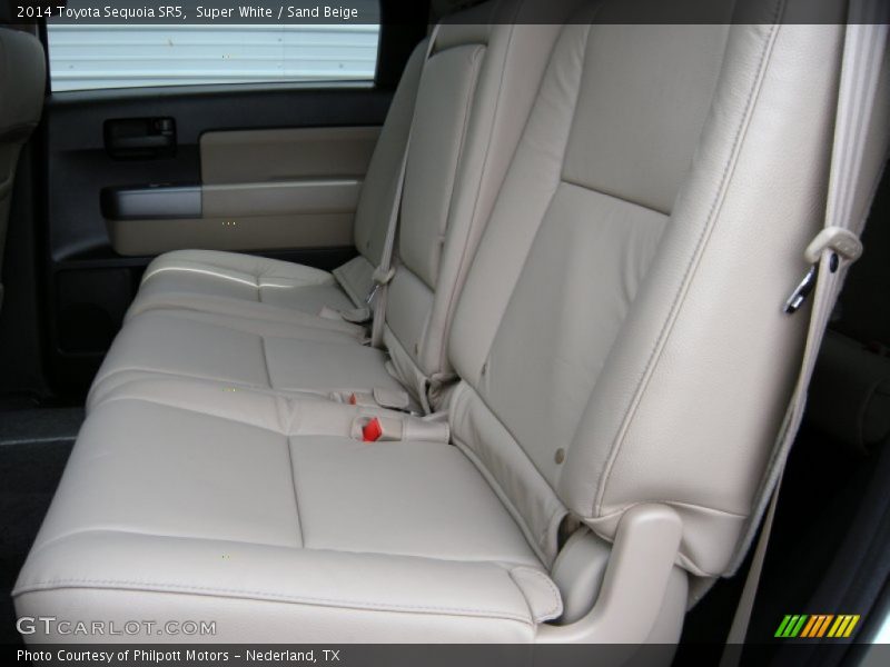 Super White / Sand Beige 2014 Toyota Sequoia SR5
