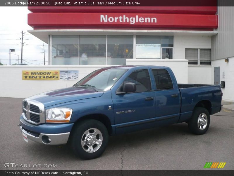 Atlantic Blue Pearl / Medium Slate Gray 2006 Dodge Ram 2500 SLT Quad Cab